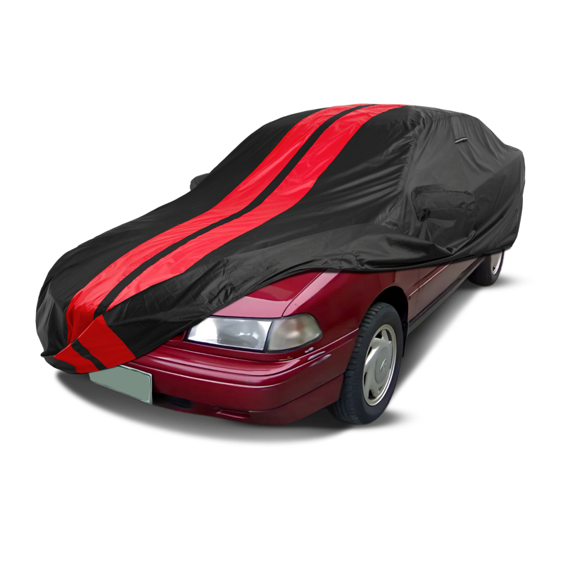 Hyundai Excel Sedan 1986-1994 Black Red Pro Series Car Cover