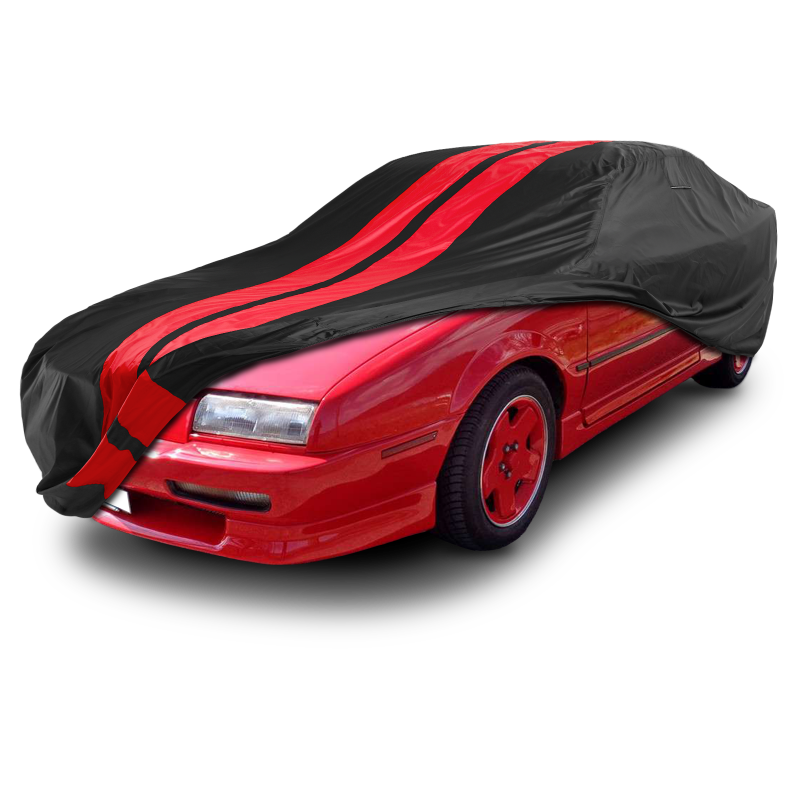 Chevrolet Beretta 1987-1996 Black Red Pro Series Car Cover