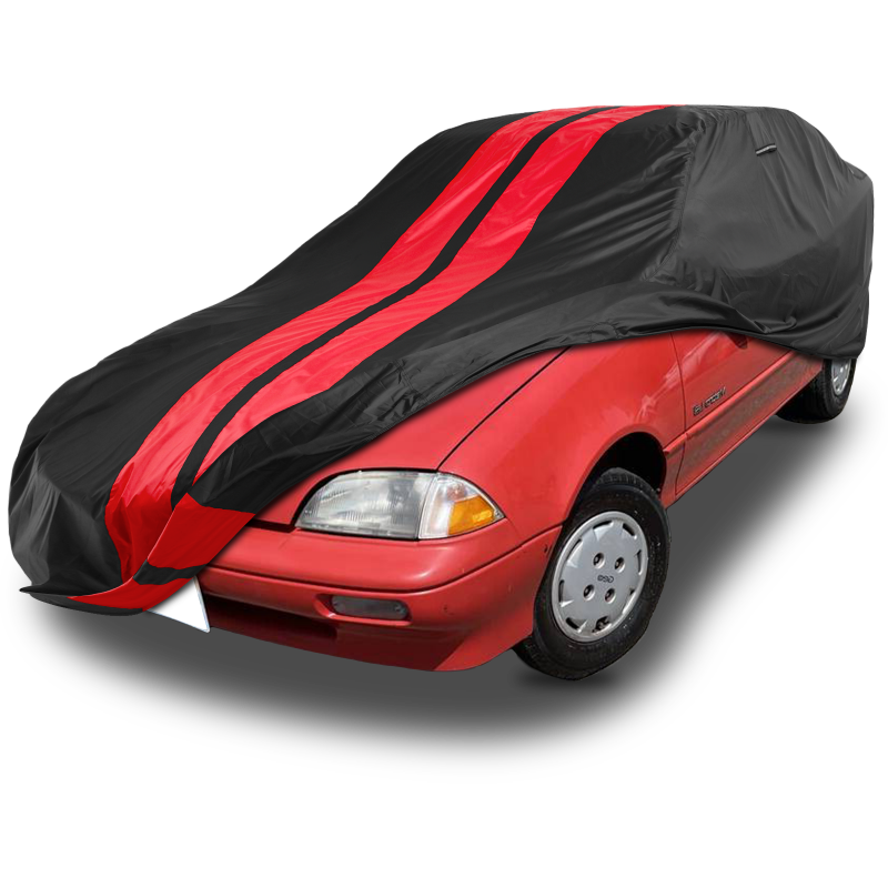 Geo Metro Black Red Pro Series Car Cover