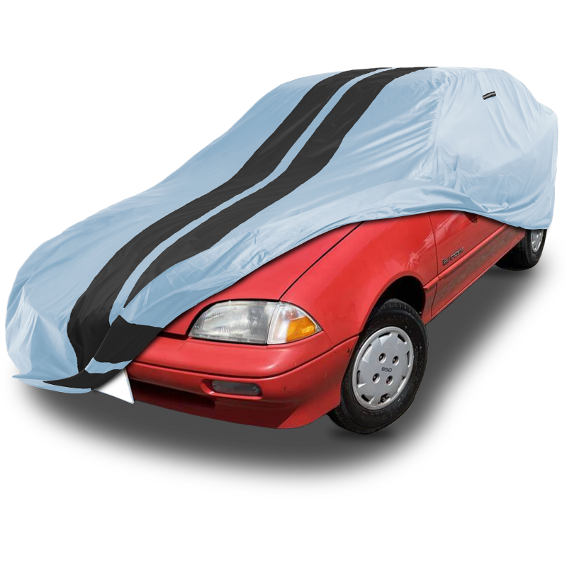 Geo Metro Gray Black Pro Series Car Cover