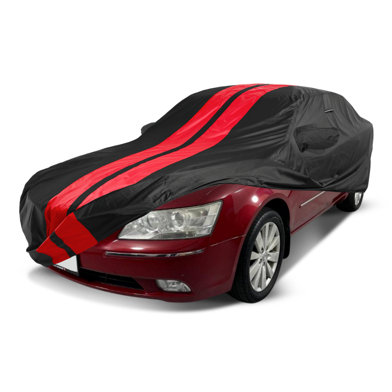 Hyundai Sonata Black Red Pro Series Car Cover