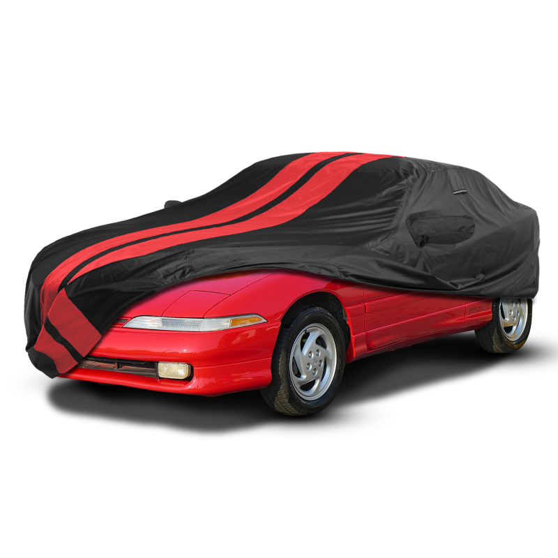 Mitsubishi Eclipse Black Red Pro Series Car Cover