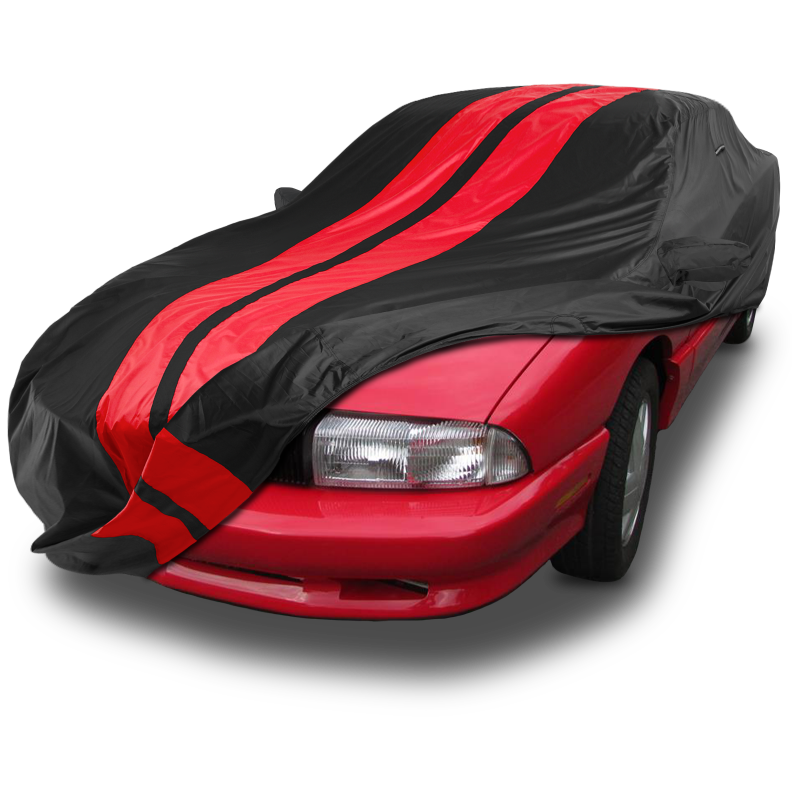 Oldsmobile Achieva 1992-1998 Black Red Pro Series Car Cover