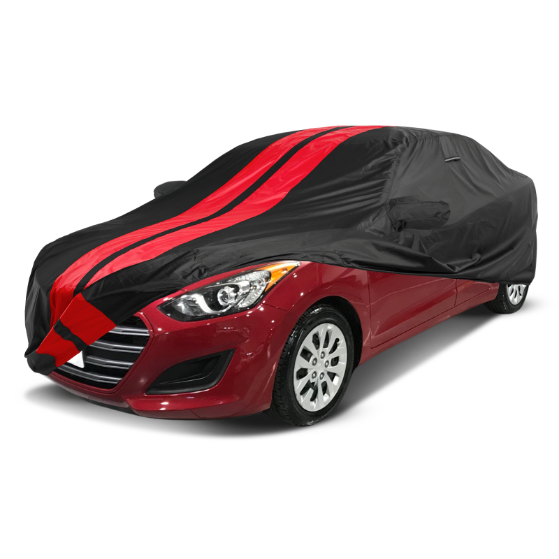 Hyundai Elantra Black Red Pro Series Car Cover