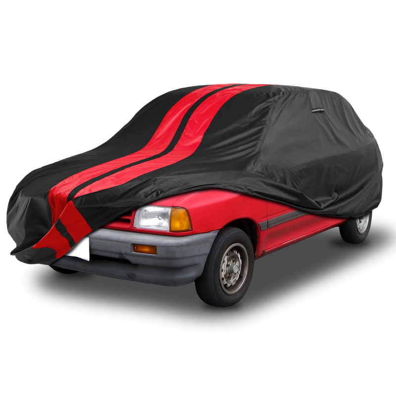 Ford Aspire Hatchback 1994-1997 Black Red Pro Series Car Cover