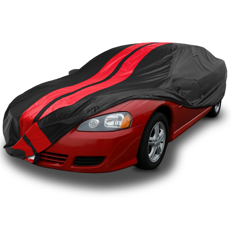 Dodge Stratus Black Red Pro Series Car Cover