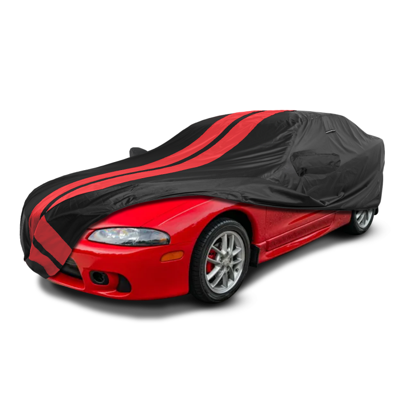 Mitsubishi Eclipse Black Red Pro Series Car Cover