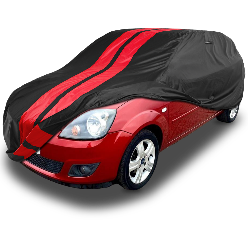 Ford Fiesta Black Red Pro Series Car Cover