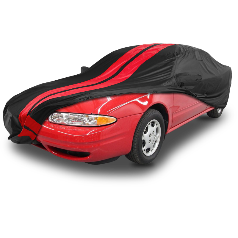 Oldsmobile Alero 1999-2004 Black Red Pro Series Car Cover