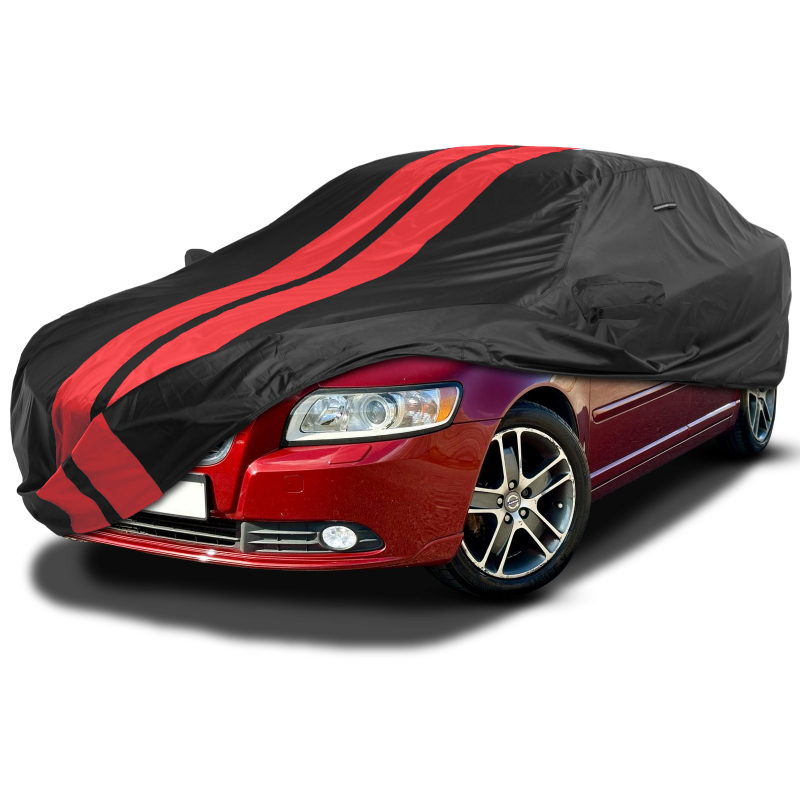 Volvo S40,S60,S70,S80,S90 Black Red Pro Series Car Cover