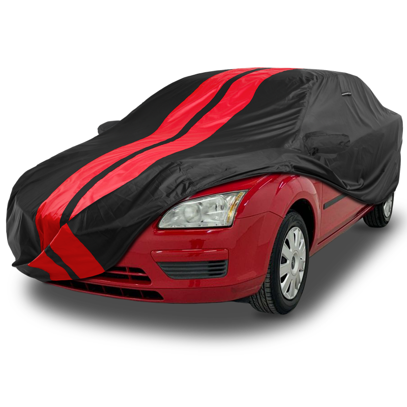 Ford Focus Black Red Pro Series Car Cover