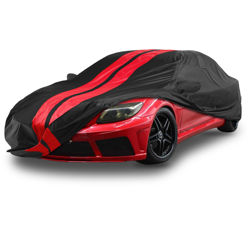 Mercedes-Benz CL-Class 2000-2014 Black Red Pro Series Car Cover