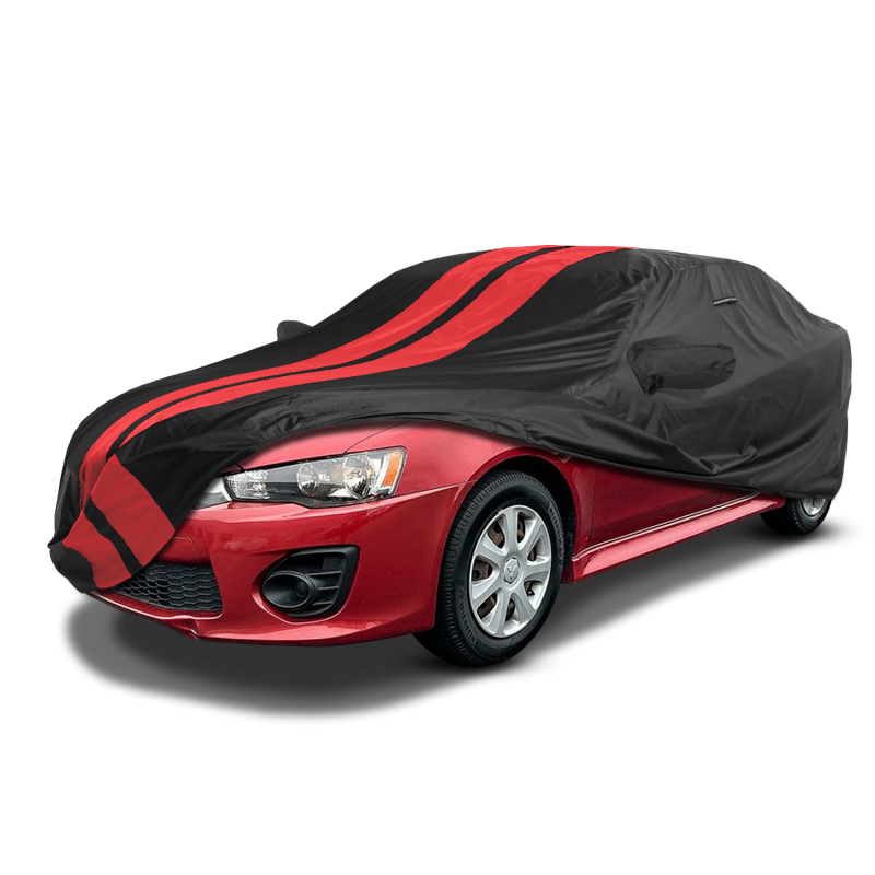 Mitsubishi Lancer Black Red Pro Series Car Cover