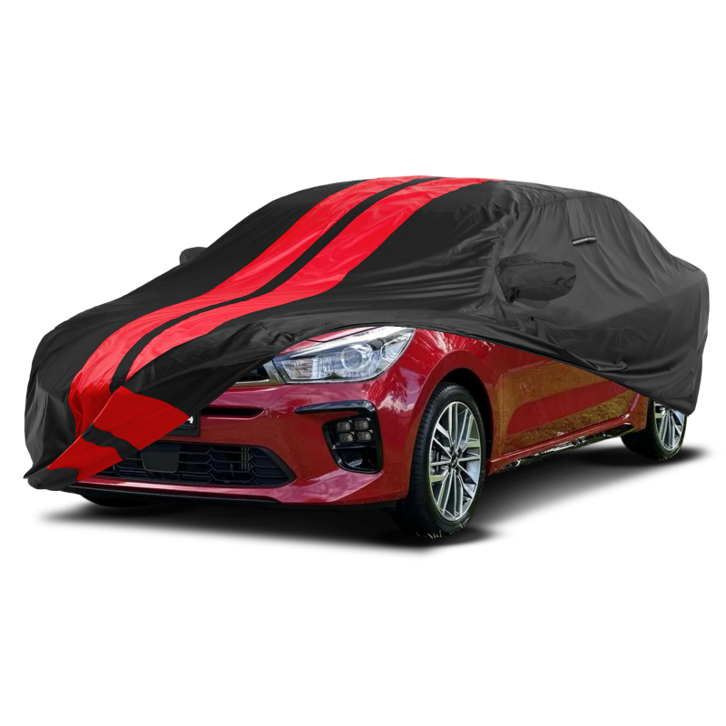 Kia Rio Black Red Pro Series Car Cover