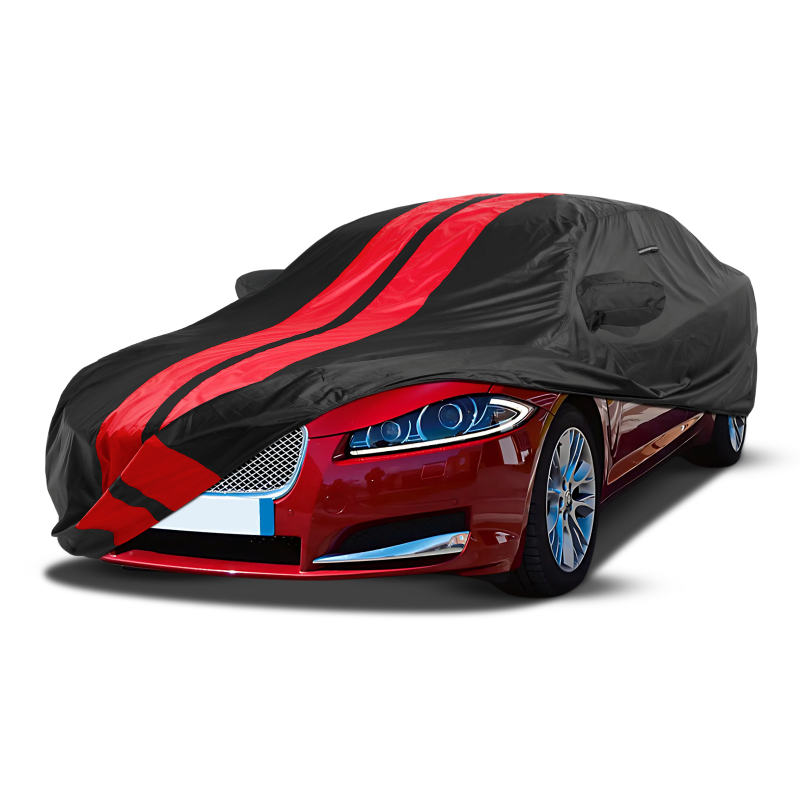 Jaguar X-Type 2002-2008 Black Red Pro Series Car Cover