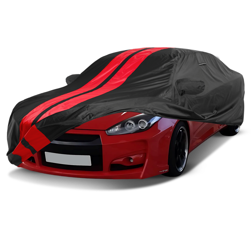 Hyundai Tiburon 2003-2008 Black Red Pro Series Car Cover