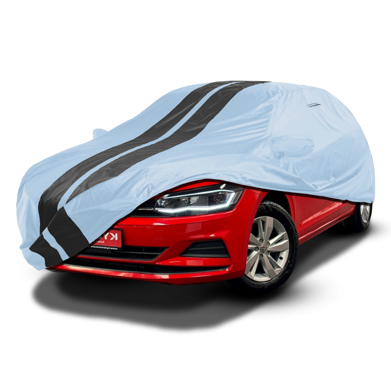 Volkswagen Polo 2003-2020 Gray Black Pro Series Car Cover