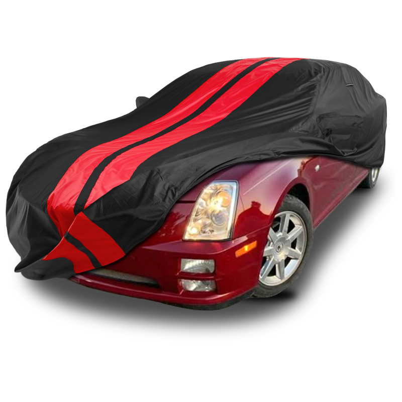 Cadillac STS 2005-2011 Black Red Pro Series Car Cover