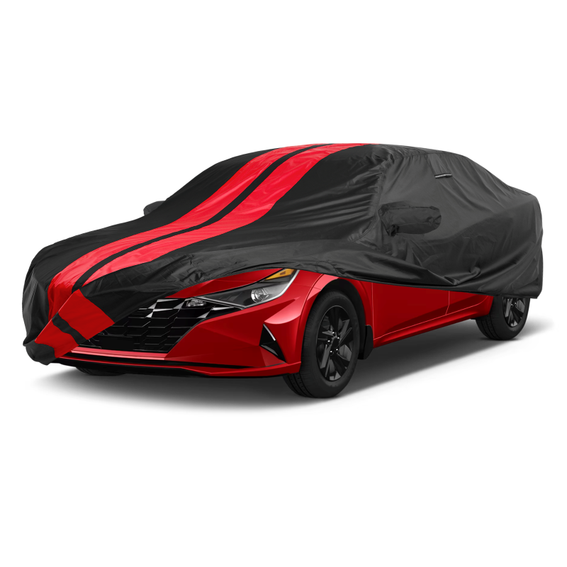 Hyundai Azera 2006-2017 Black Red Pro Series Car Cover