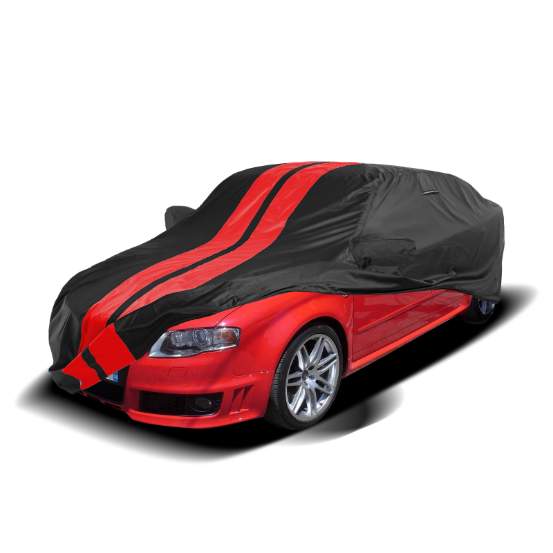 Audi RS3,RS4,RS5,RS6,RS7,RS e-tron GT 2007-2025 Black Red Pro Series Car Cover