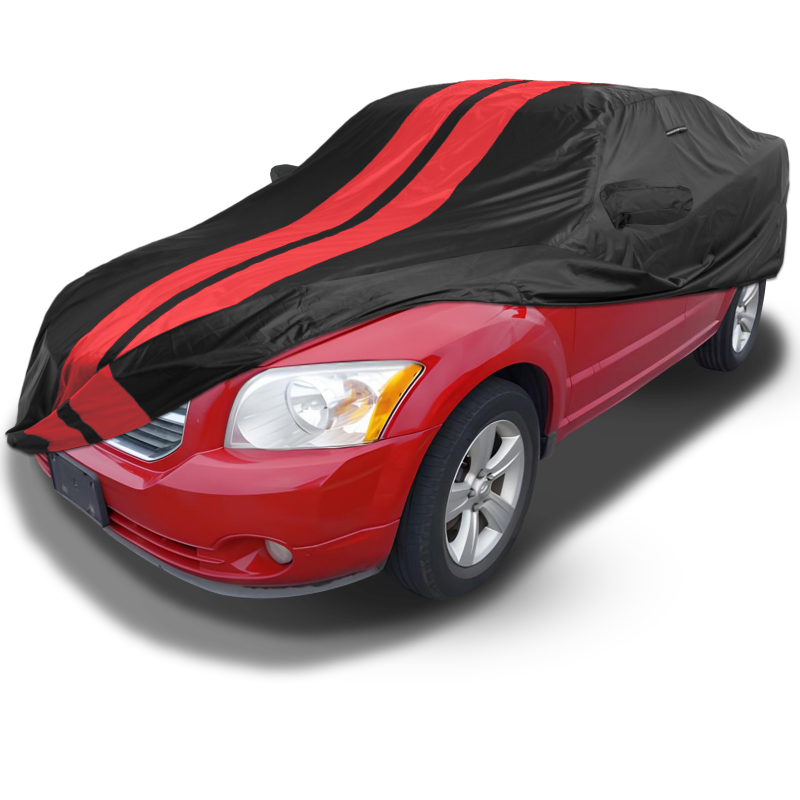Dodge Caliber 2007-2012 Black Red Pro Series Car Cover