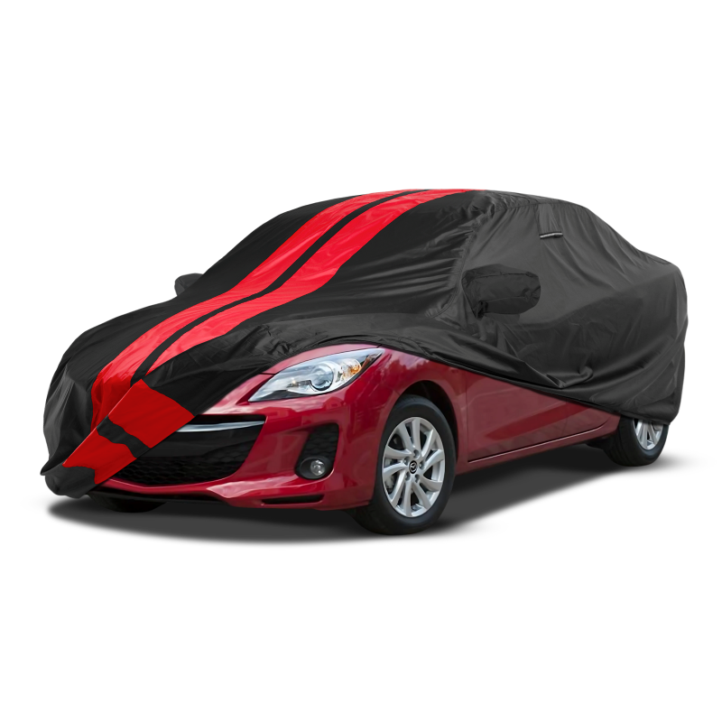 Mazda MazdaSpeed3 2007-2013 Black Red Pro Series Car Cover
