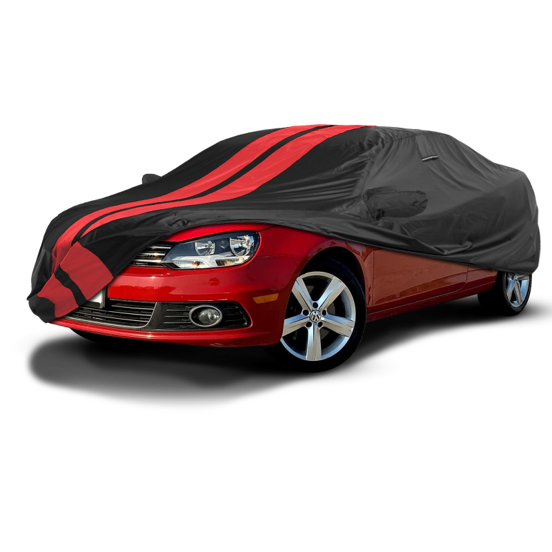 Volkswagen Eos 2007-2016 Black Red Pro Series Car Cover