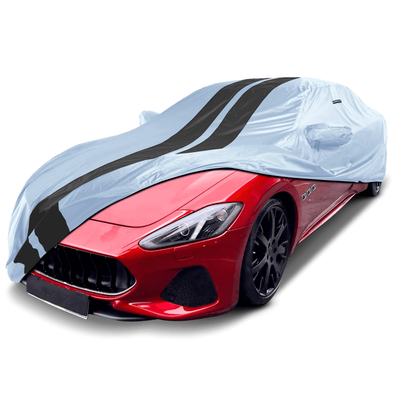 Maserati GranTurismo 2008-2025 Gray Black TitanGuard Car Cover