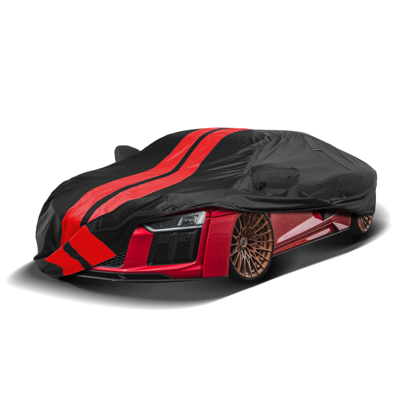 Audi R8 2008-2024 Black Red Pro Series Car Cover