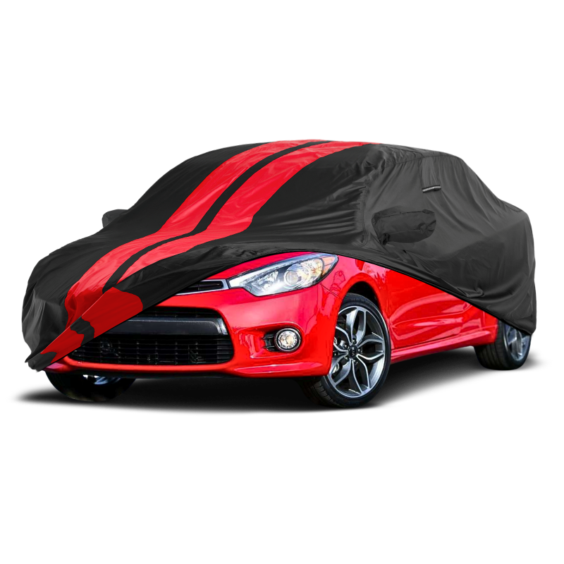 Kia Forte Black Red Pro Series Car Cover