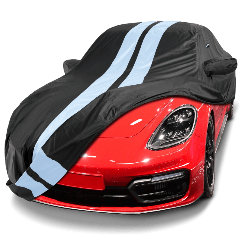 Porsche Panamera 2010-2025 Black Gray TitanGuard Car Cover