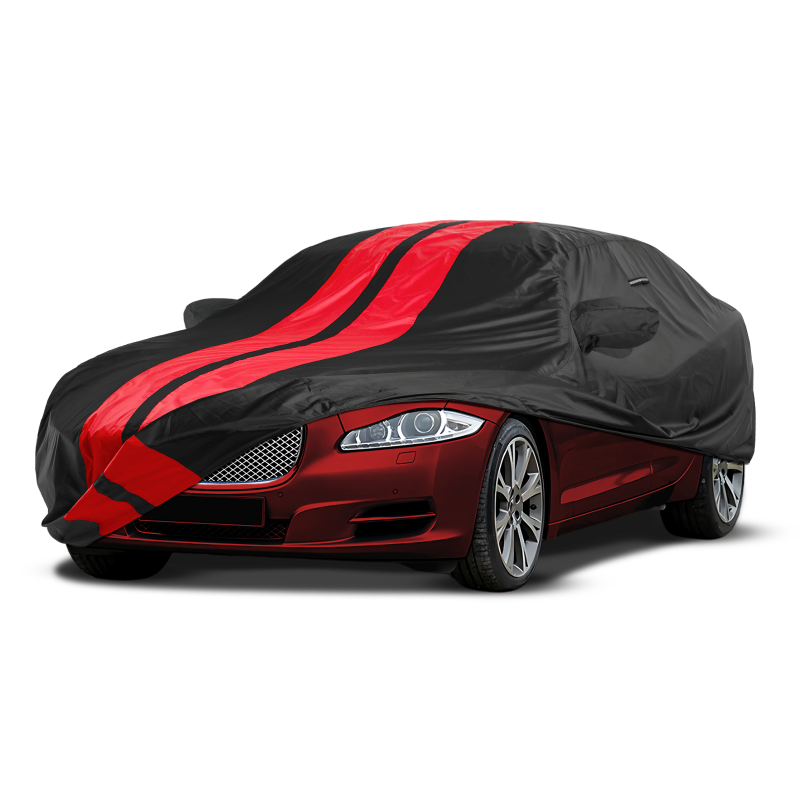 Jaguar XJ 2011-2019 Black Red Pro Series Car Cover