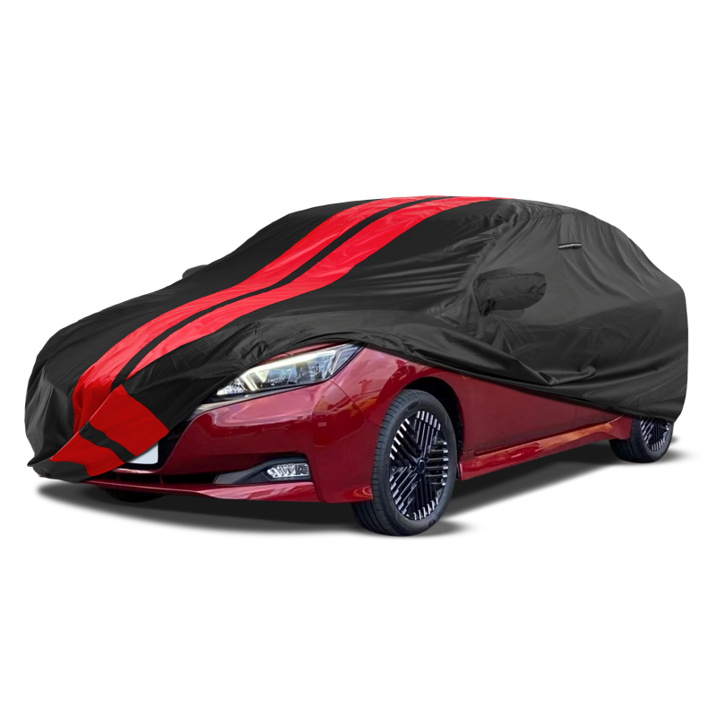 Nissan Leaf 2010-2025 Black Red Pro Series Car Cover