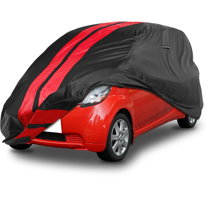 Mitsubishi i-MiEV 2012-2017 Black Red Pro Series Car Cover