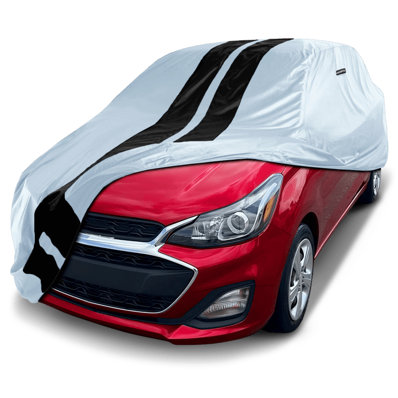 Chevrolet Spark 2012-2022 Gray Black Pro Series Car Cover