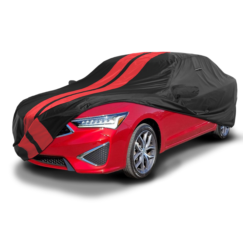 Acura ILX 2013-2022 Black Red Pro Series Car Cover