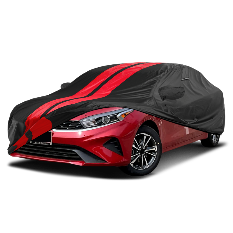 Kia Cadenza 2014-2020 Black Red Pro Series Car Cover