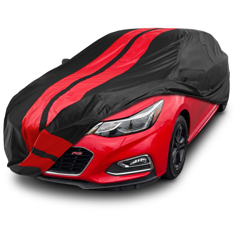 Chevrolet Cruze 2009-2019 Black Red Pro Series Car Cover