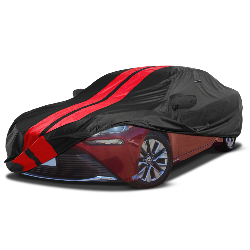 Toyota Mirai 2016-2023 Black Red Pro Series Car Cover
