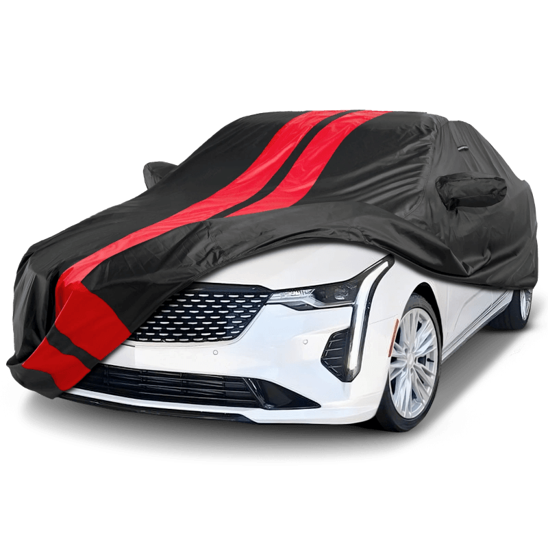 Cadillac CT4, CT5, CT6 Black Red Pro Series Car Cover