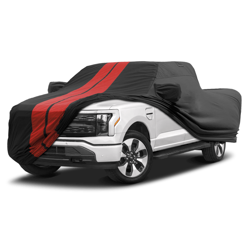 Ford F-150 Lightning 2022-2025 Black Red TitanGuard Truck Cover