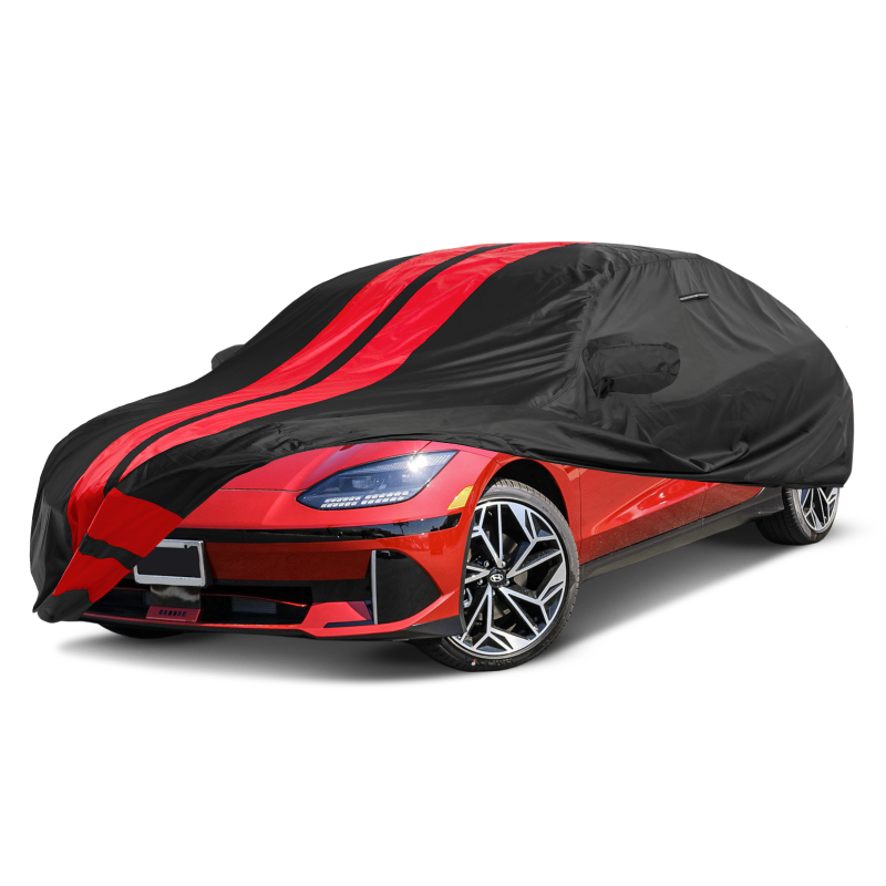 Hyundai Ioniq 2017-2025 Black Red Pro Series Car Cover